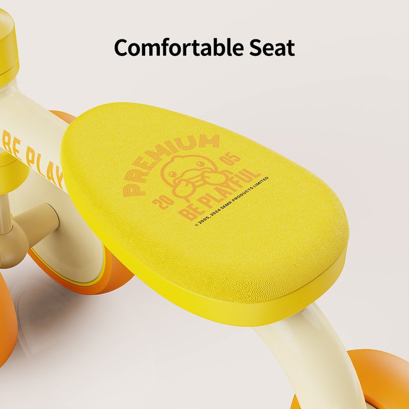 B.Duck - Baby Balance Bike, Anti-slip Handle & Wheels, Indoor/Outdoor Ride, Orange, 1- 2 Y - Image 4